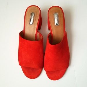 Halogen Burnt Orange Slip-on Sandals